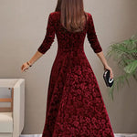 Carina - Long Sleeve Maxi Dress