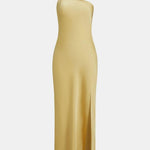 Kaitlin – Moonlight Open Back Satin Slit Long Dress