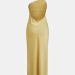Kaitlin – Moonlight Open Back Satin Slit Long Dress