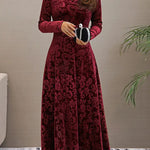 Carina - Long Sleeve Maxi Dress