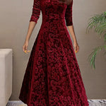 Carina - Long Sleeve Maxi Dress