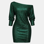 Aella – One Shoulder Mini Sequin Dress