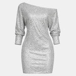Aella – One Shoulder Mini Sequin Dress