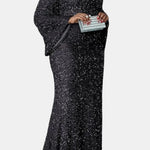 Alejandra – Flared Sleeve Sequin Curve Party Dress