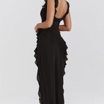 Aliki – One-Shoulder Ruffle Maxi Dress