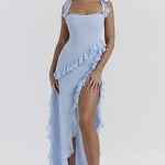 Aliki – One-Shoulder Ruffle Maxi Dress