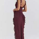Aliki – One-Shoulder Ruffle Maxi Dress