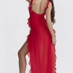 Aliki – One-Shoulder Ruffle Maxi Dress