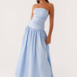 Teresa - Sleeveless Maxi Dress in Blue