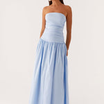 Teresa - Sleeveless Maxi Dress in Blue