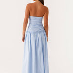 Teresa - Sleeveless Maxi Dress in Blue