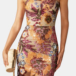Analia – Floral-Embroidered Strapless Maxi Dress