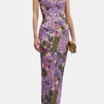 Analia – Floral-Embroidered Strapless Maxi Dress