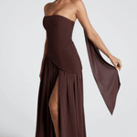 Annabel – Strapless Slit Maxi Dress