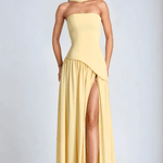 Annabel – Strapless Slit Maxi Dress
