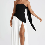Annabel – Strapless Slit Maxi Dress