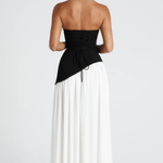 Annabel – Strapless Slit Maxi Dress