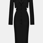 Ardella – Cut-Out Blazer Midi Dress