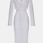 Ardella – Cut-Out Blazer Midi Dress