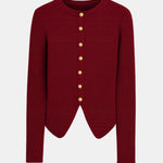 Aspen – Ribbed Split-Hem Button Cardigan