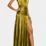 Rossa – Off-Shoulder Maxi Dress in Green