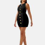 Becci – Backless Halter Mini Dress