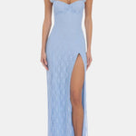 Bellamira – Ruffle Strap Lace Long Dress
