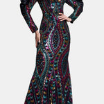 Brenda - Mermaid Sequin Ruffled Off-Shoulder Evening Dress