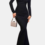 Capri – Cut-Out Mermaid Cocktail Dress in Black