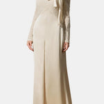 Cynthia – Bow-Neck Lace Bodice Gown