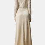 Cynthia – Bow-Neck Lace Bodice Gown