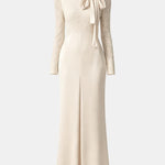 Cynthia – Bow-Neck Lace Bodice Gown