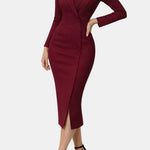 Delia – Tailored Long Sleeve Blazer Dress