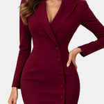 Delia – Tailored Long Sleeve Blazer Dress