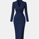 Delia – Tailored Long Sleeve Blazer Dress