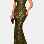 Della – Sequin Chain Mermaid Cocktail Evening Dress