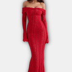 Elodie – Off Shoulder Lace Maxi Dress