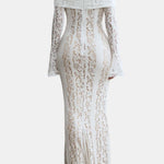 Edith – Off-Shoulder Lace Elegance Maxi Dress