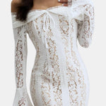 Edith – Off-Shoulder Lace Elegance Maxi Dress