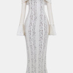 Edith – Off-Shoulder Lace Elegance Maxi Dress