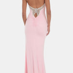 Elaria - Butterfly Back Sequin Long Dress