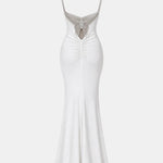 Elaria - Butterfly Back Sequin Long Dress