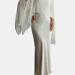 Elea – Cape Overlay Spaghetti Strap – Maxi Dress