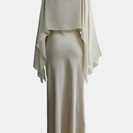 Elea – Cape Overlay Spaghetti Strap – Maxi Dress