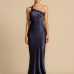 Elysira – One-Shoulder Satin Maxi Dress