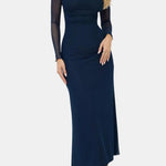 Emberly – Long Sleeve Ruched Maxi Dress