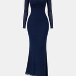 Emberly – Long Sleeve Ruched Maxi Dress