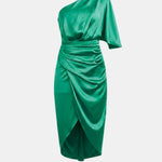 Erin – One-Shoulder Satin Party Dress with Draped Silhouette