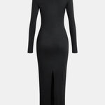 Esmeralda – Elegant Asymmetric Split Maxi Dress