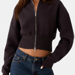 Evie – High Neck Zip-Up Cardigan